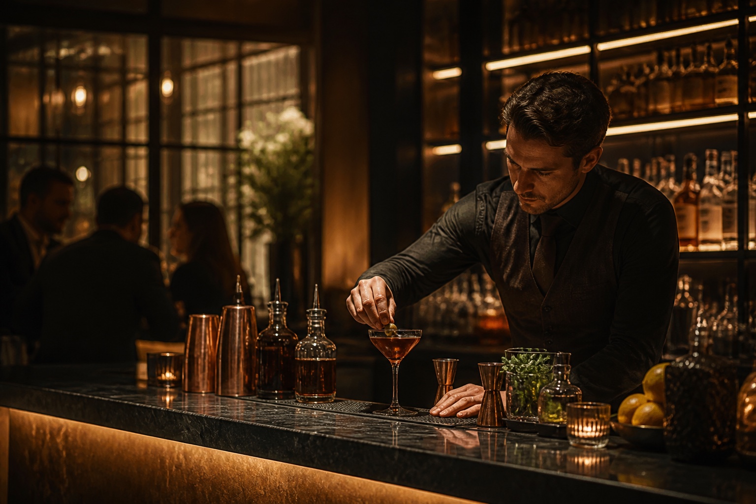 Bars hospitality environment