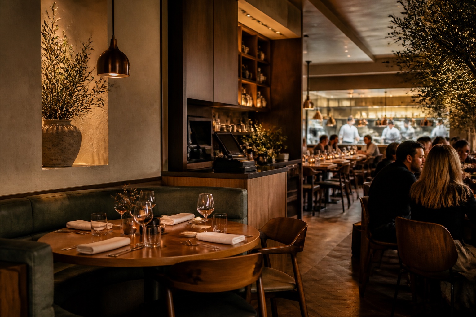 Casual dining hospitality environment