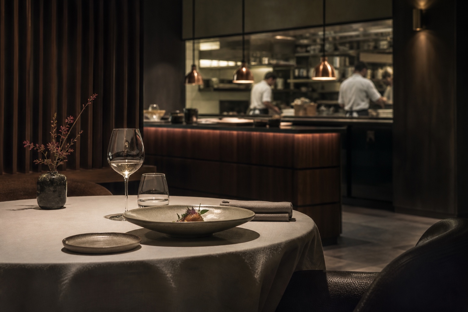 Fine dining hospitality environment