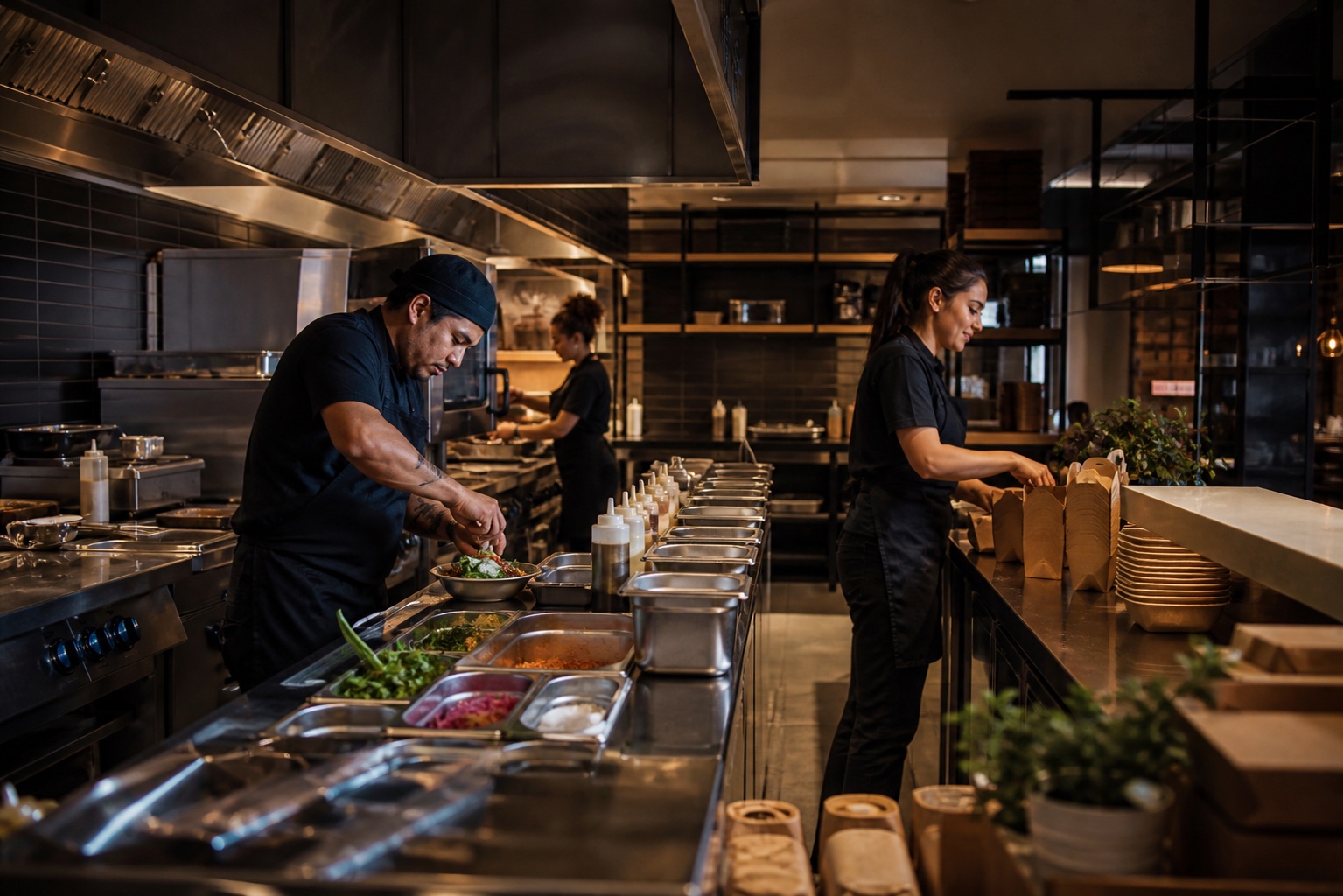 QSR & delivery hospitality environment